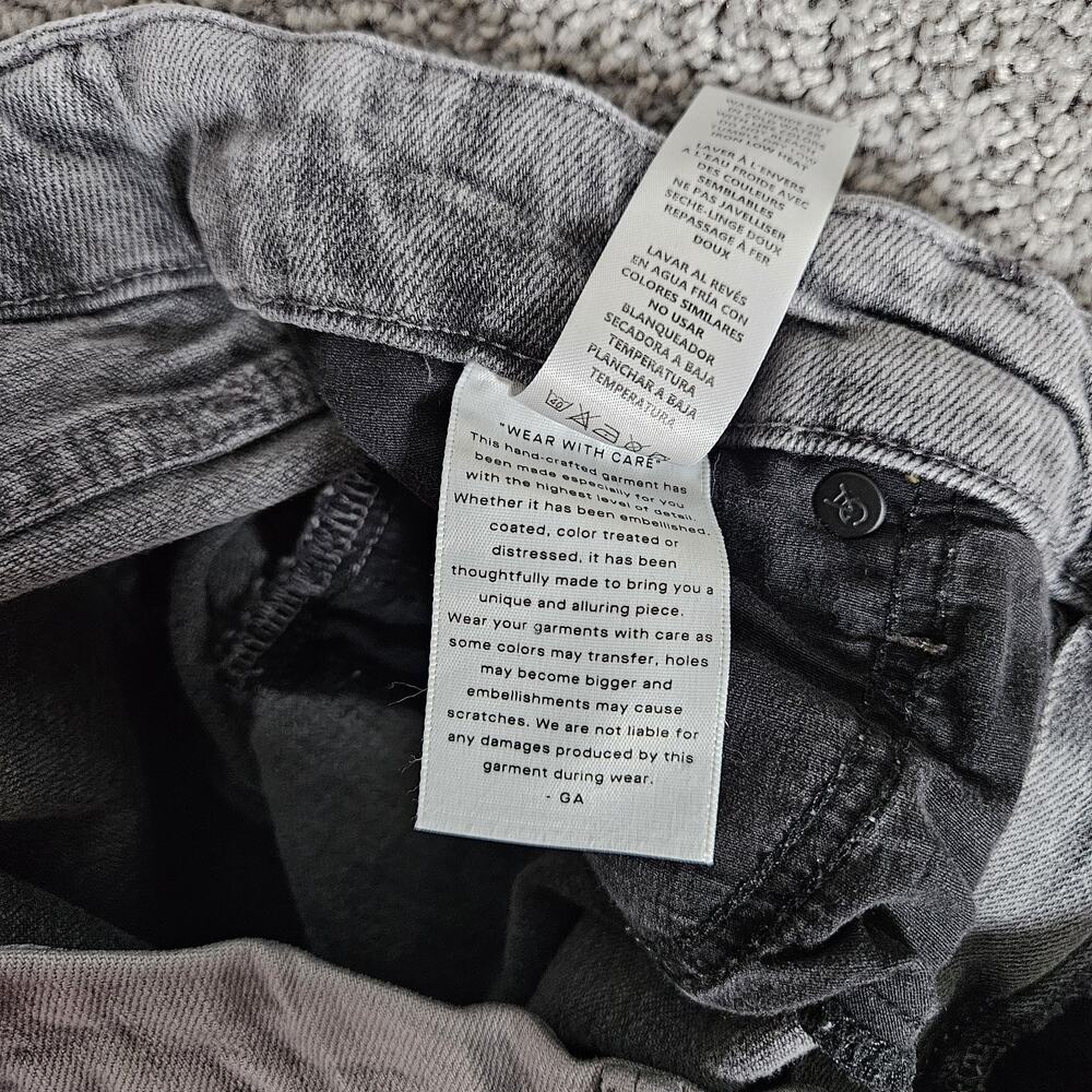 Good American Jeans Womens 15 Faded Black Good Classic Skinny Stretch Denim - Picture 6 of 11